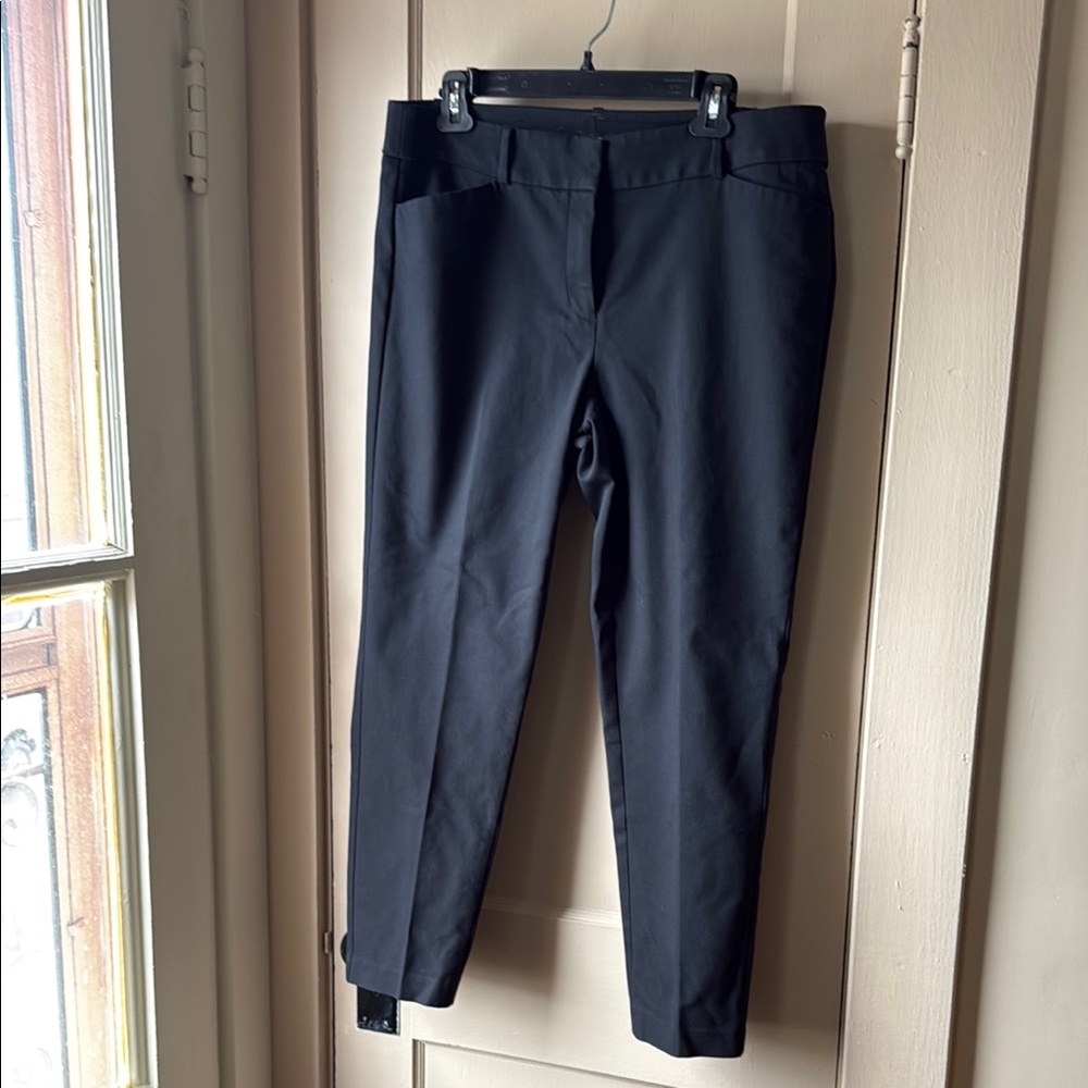 LOFT Black Trousers with Modern Fit and Crisp Creases